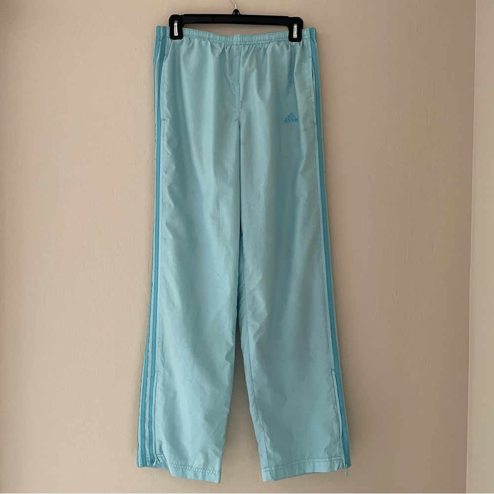 Adidas 3 Stripe Blue Track Jogging Pants